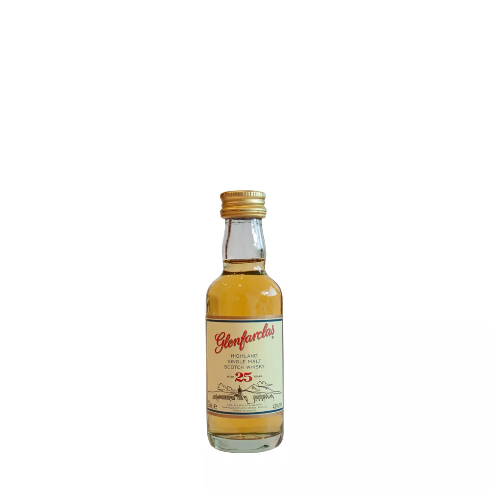 Glenfarclas Single Malt Highland Whisky 25 years old 43% 0,05l
