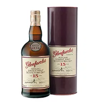 Glenfarclas Single Malt Highland Whisky 15 years old  46%  0,7l in gift tin